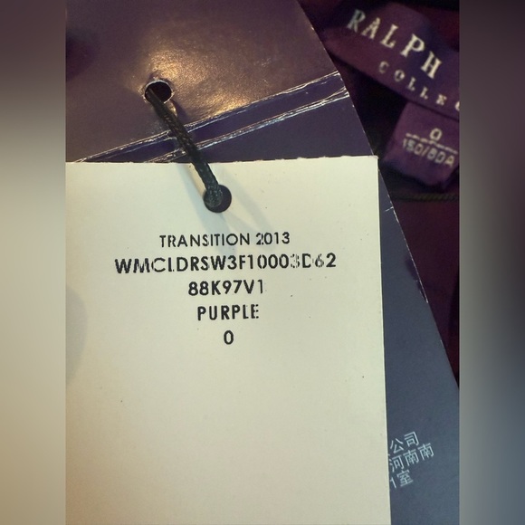 Ralph Lauren Collection Purple Label Mulberry Silk Midi Dress Satin Dress Size 0 - Picture 5 of 6